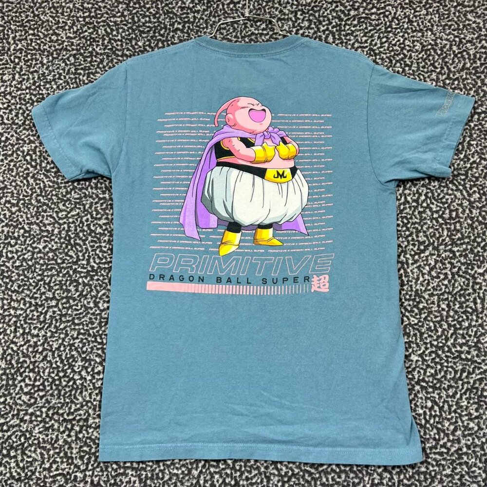 Primitive x Dragon Ball Z Super Majin Buu Shirt Men Small Blue Short Sleeve S